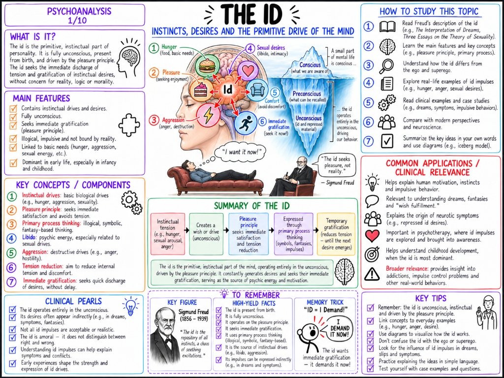 The Id β Instincts, Desires and the Primitive Drive of the Mind