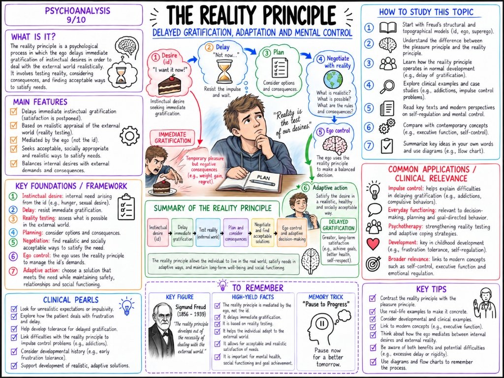 The Reality Principle β Delayed Gratification, Adaptation and Mental Control